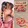 ยางรัดผมเด็ก แฟชั่นเกาหลี สีสันสดใส เซ็ต 100 เส้น