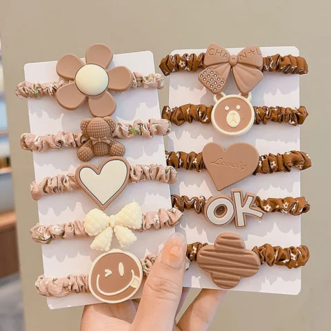 ยางมัดผมไม่กินผม น่ารักมินิมอล เซ็ต 10 ชิ้น