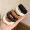 หนังยางมัดผมหางม้ามัดแน่น แบบผ้า ไม่กินผม 5 ชิ้น
